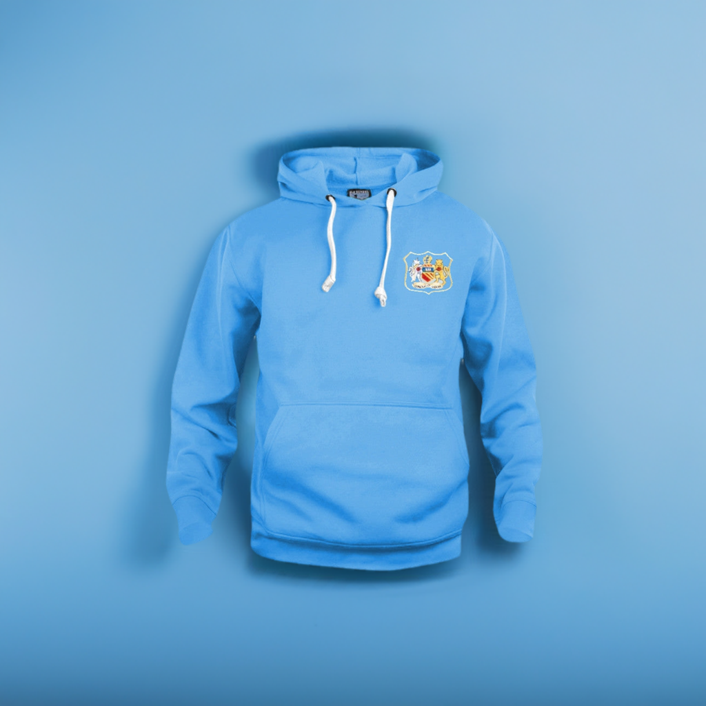 Manchester City Retro Football Hoodie 1940s - 1950s - Old School Football