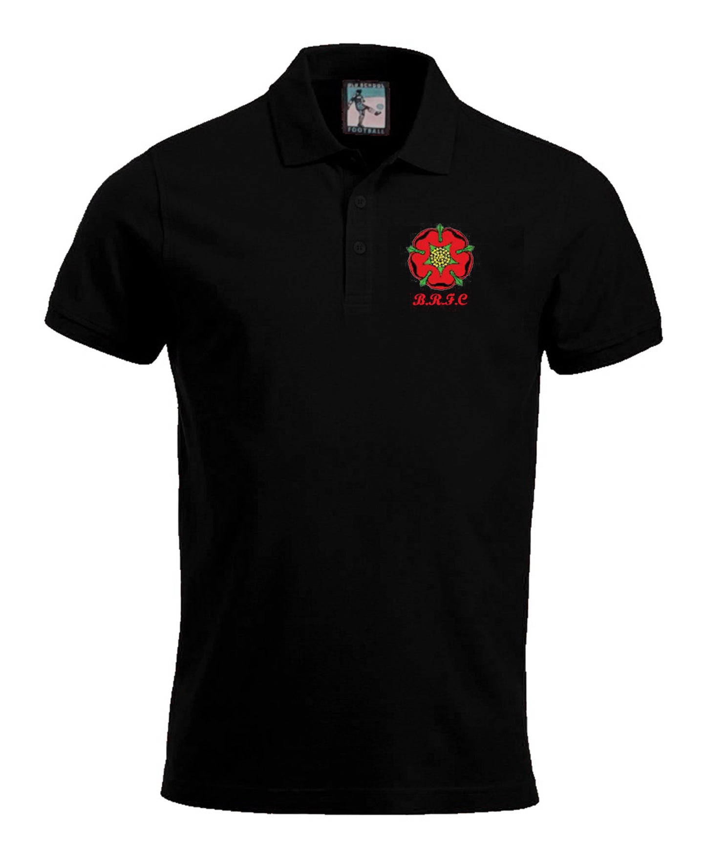 Blackburn Rovers Retro Football Polo 1970s-Polo