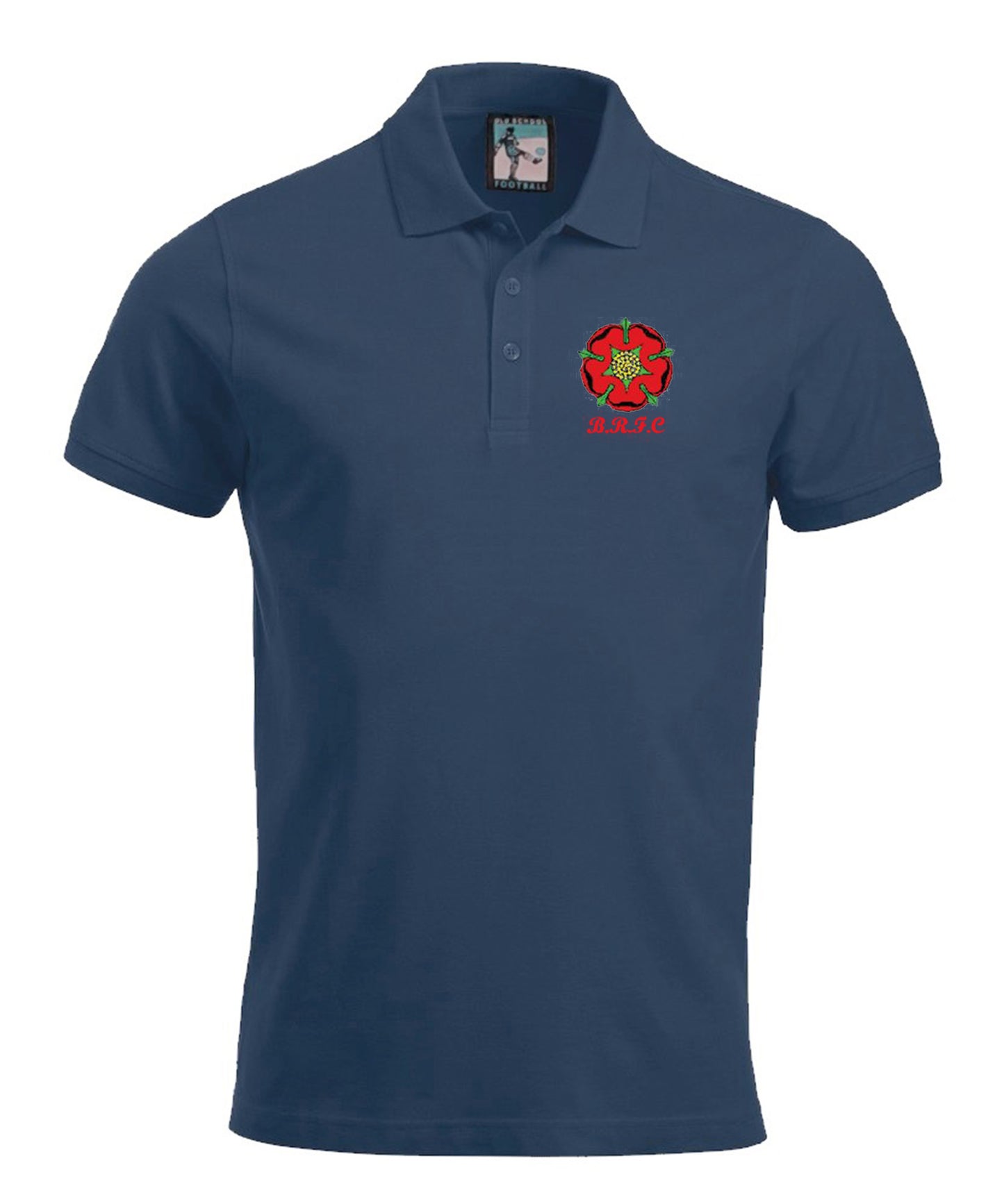 Blackburn Rovers Retro Football Polo 1970s-Polo