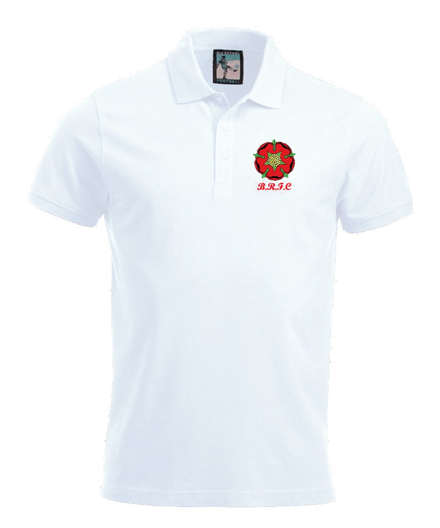 Blackburn Rovers Retro Football Polo 1970s-Polo