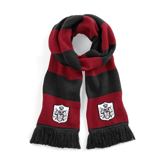 Fulham Retro Football Scarf 1960s Red & Black - Old School Football
