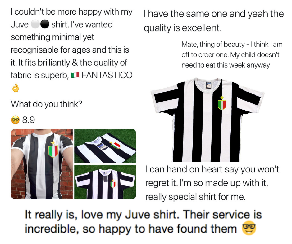 Juventus Retro Football T Shirt 1972 - 1976 - Old School Football