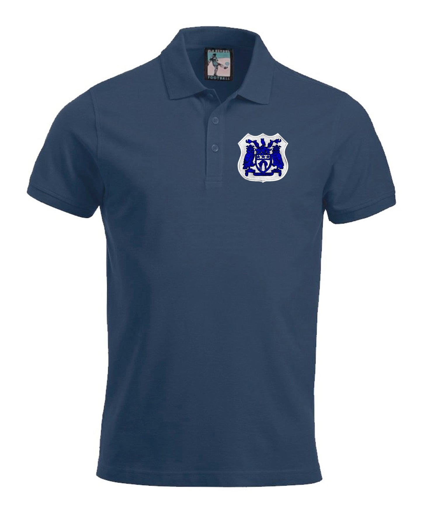 Leeds United Retro Football Polo Shirt 1950s - Polo