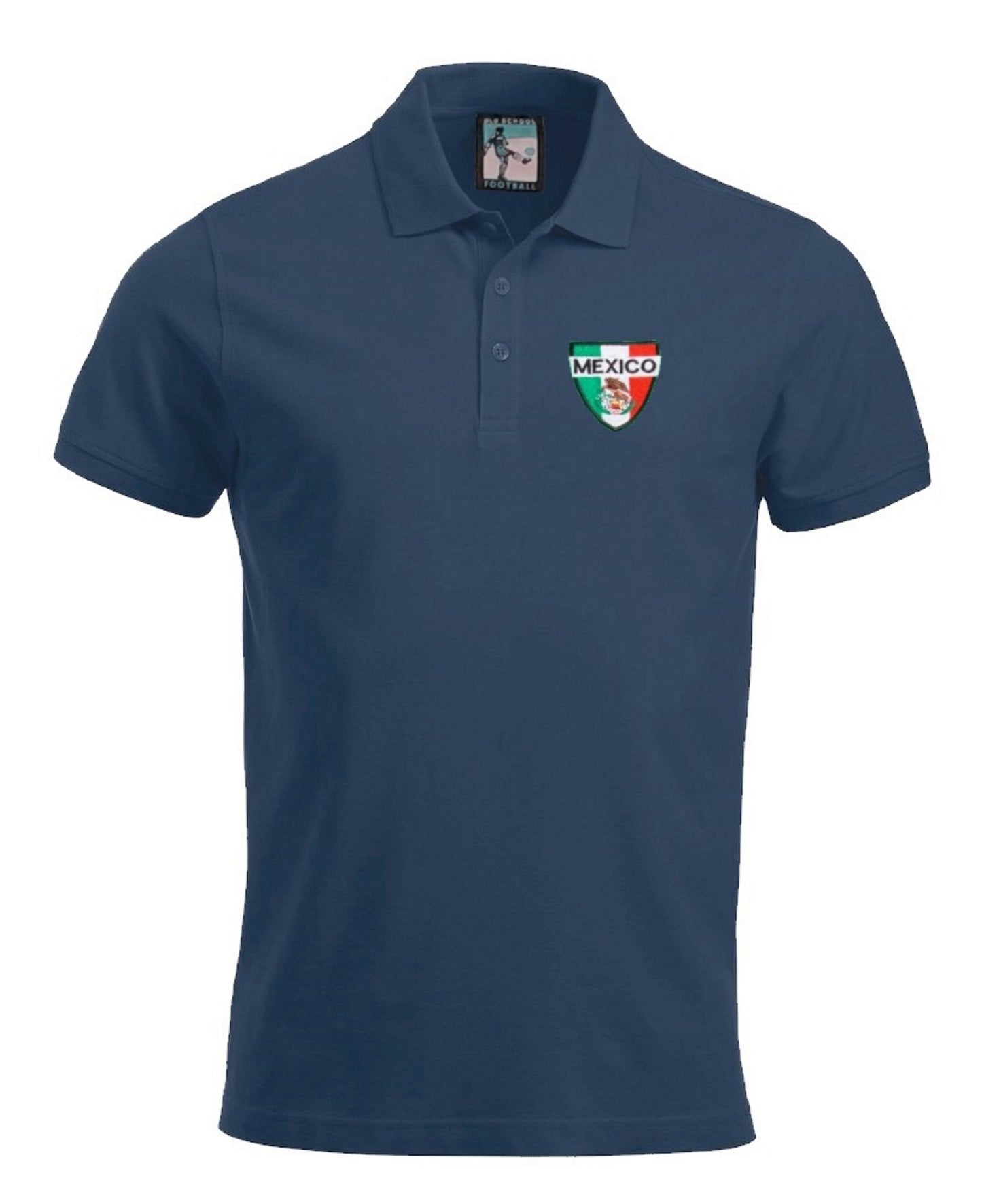 Mexico Retro 1960s - 1970s Football Polo Shirt - Polo
