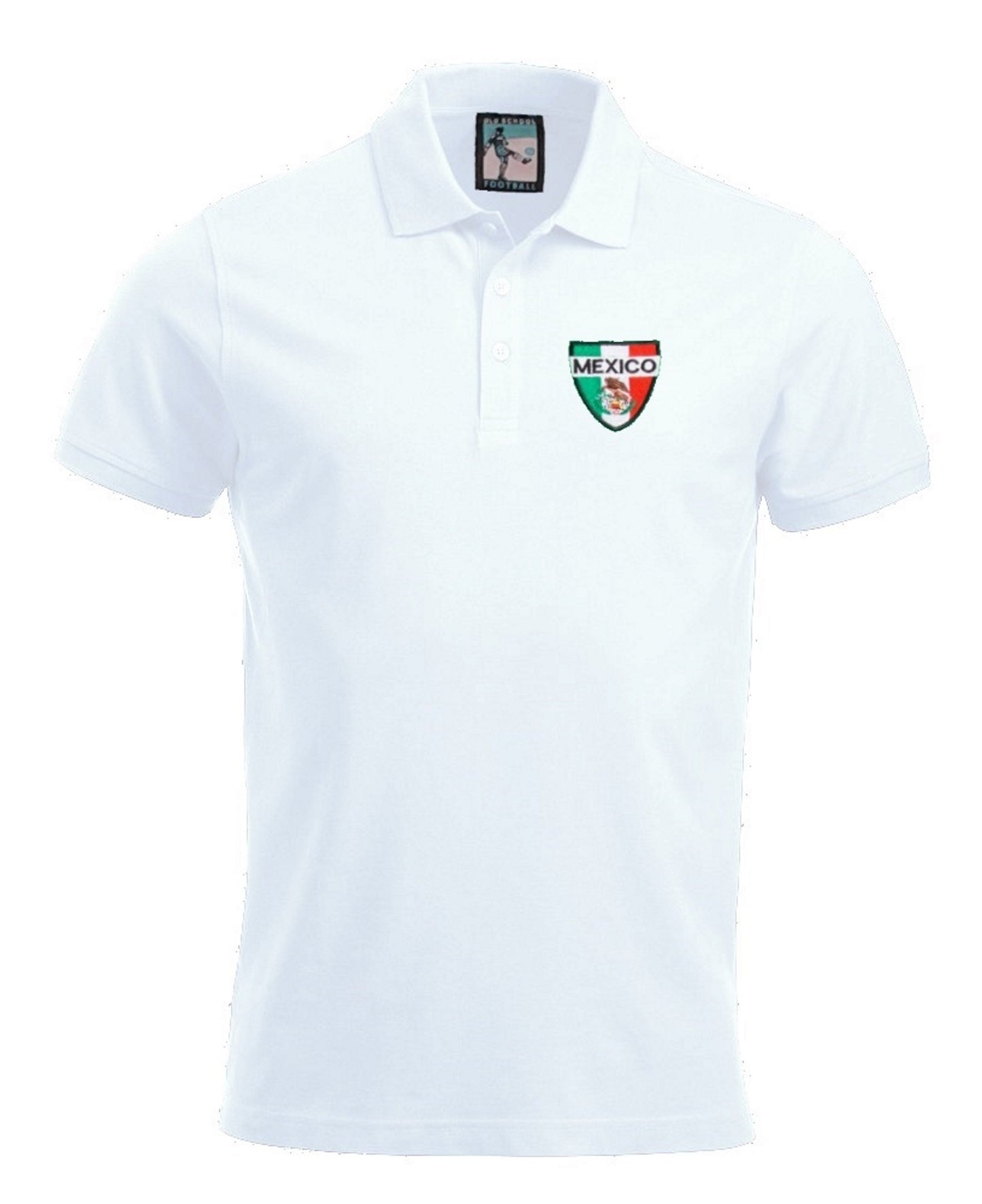Mexico Retro 1960s - 1970s Football Polo Shirt - Polo