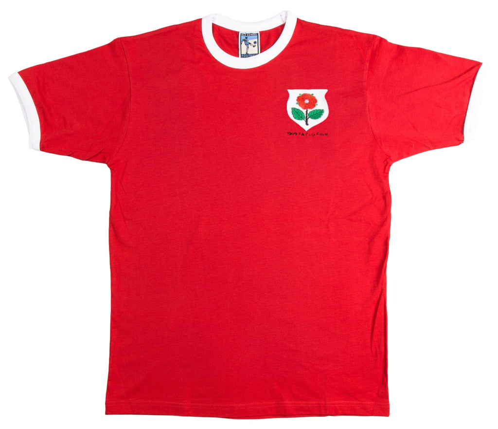 Manchester United Retro Football T Shirt 1909 FA Cup Final – Old School  Football