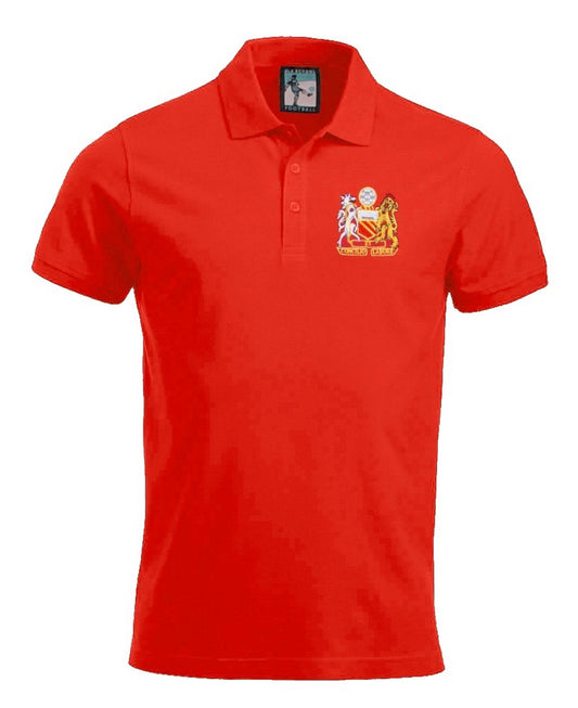 Manchester United Retro 1970s Football Polo Shirt - Polo