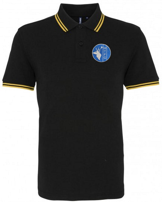 Mansfield Town Retro 1970s Football Iconic Polo Shirt