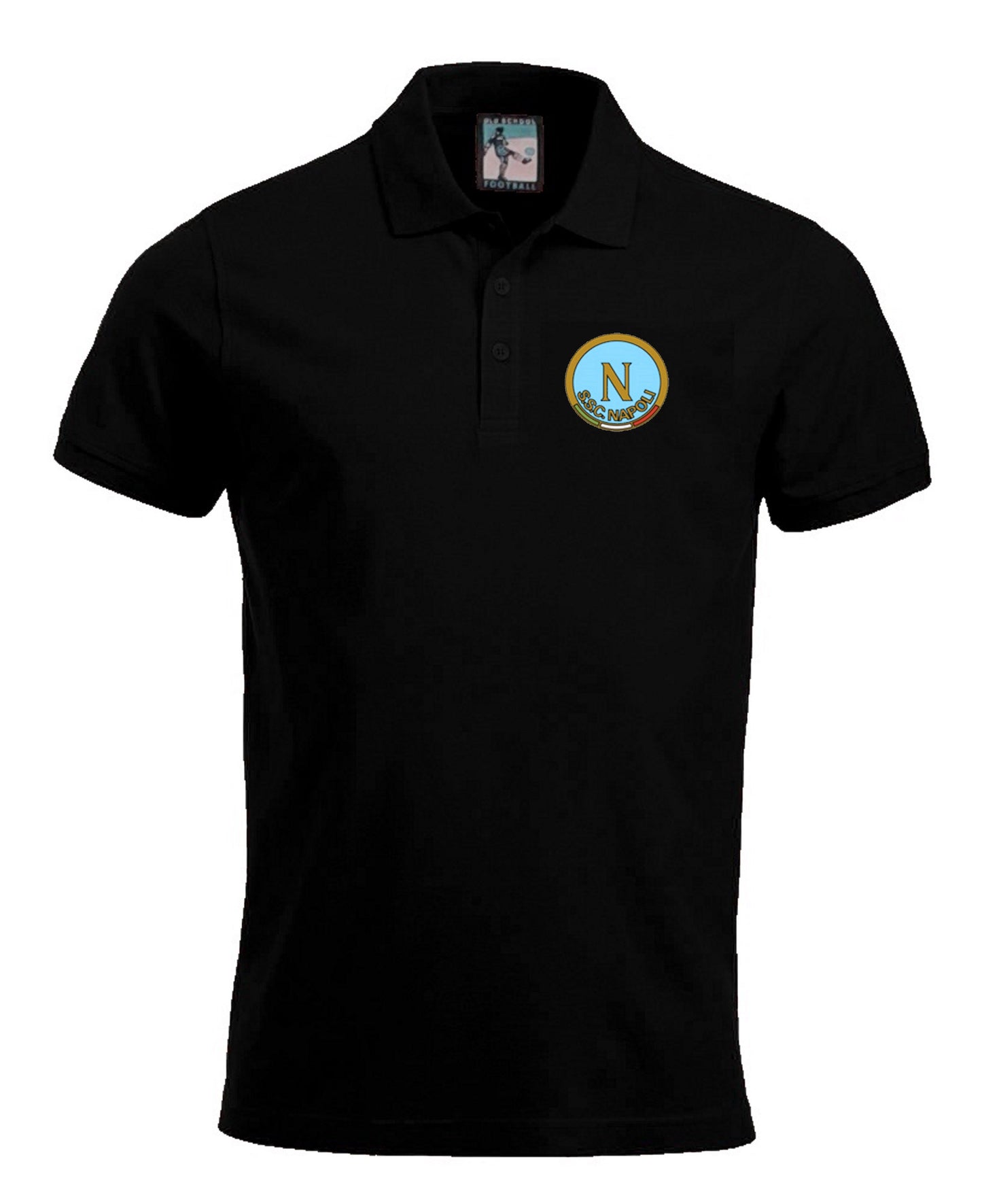 S.S.C Napoli Retro Football Polo Shirt 1964-1980s-Polo