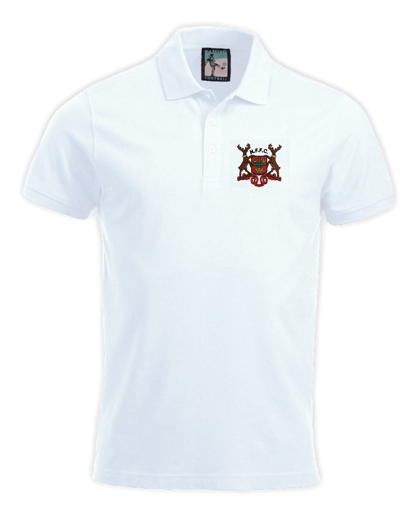 Nottingham Forest 1960s-1970s Retro Football Polo Shirt-Polo