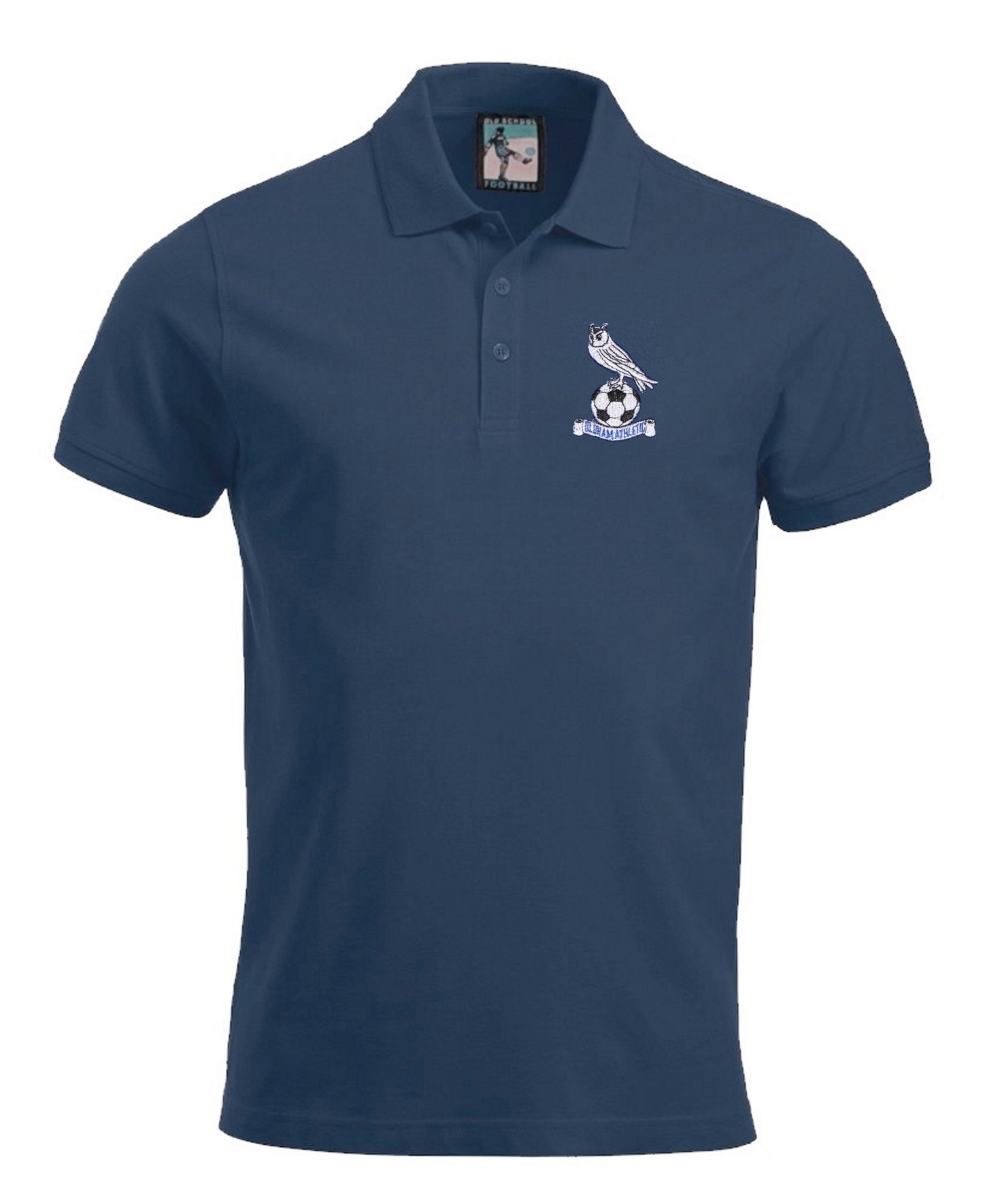 Oldham Athletic Retro Football Polo Shirt 1970s - 1980s - Polo