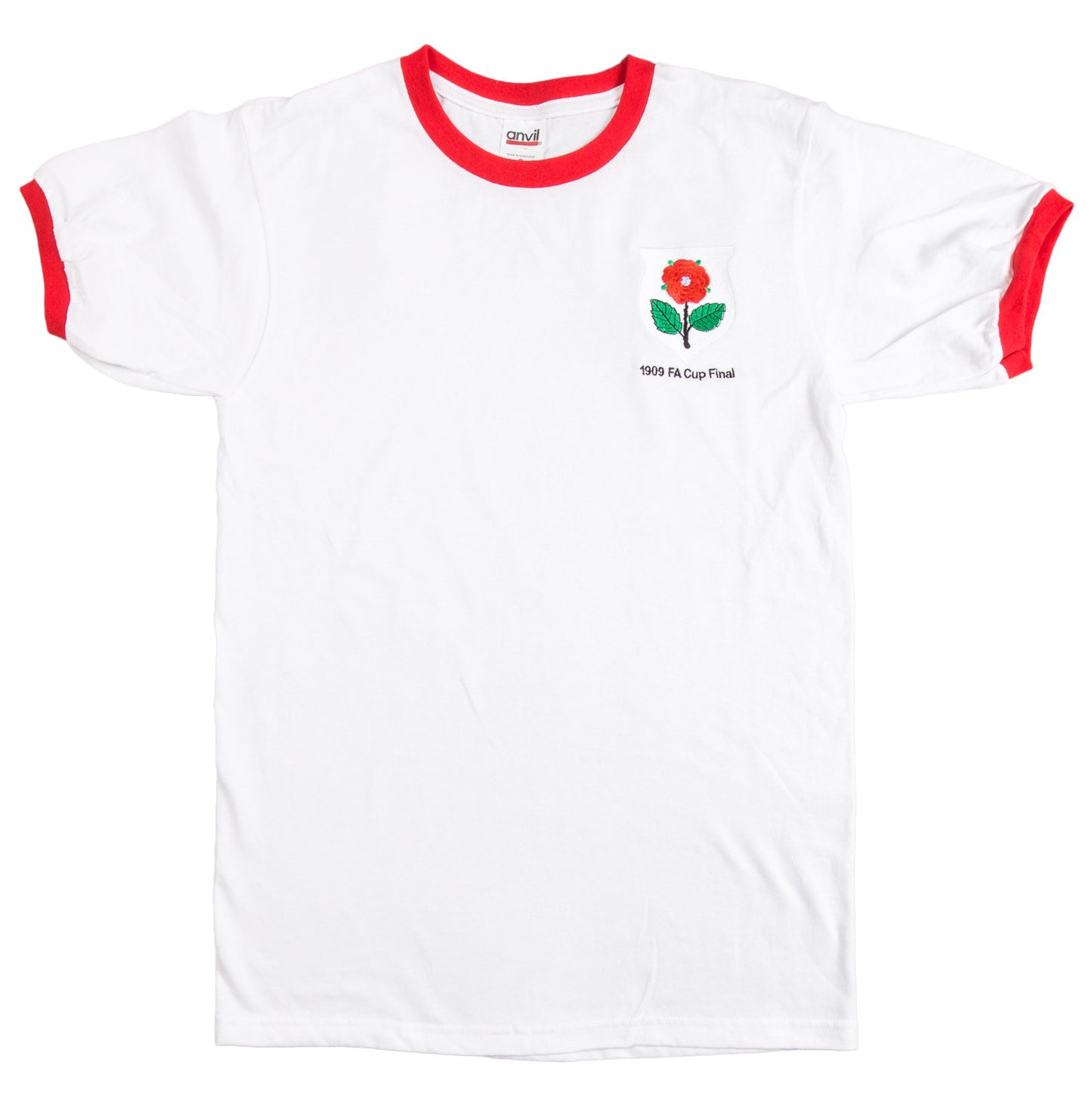 Manchester United Retro Football T Shirt 1909 FA Cup Final - Old School Football
