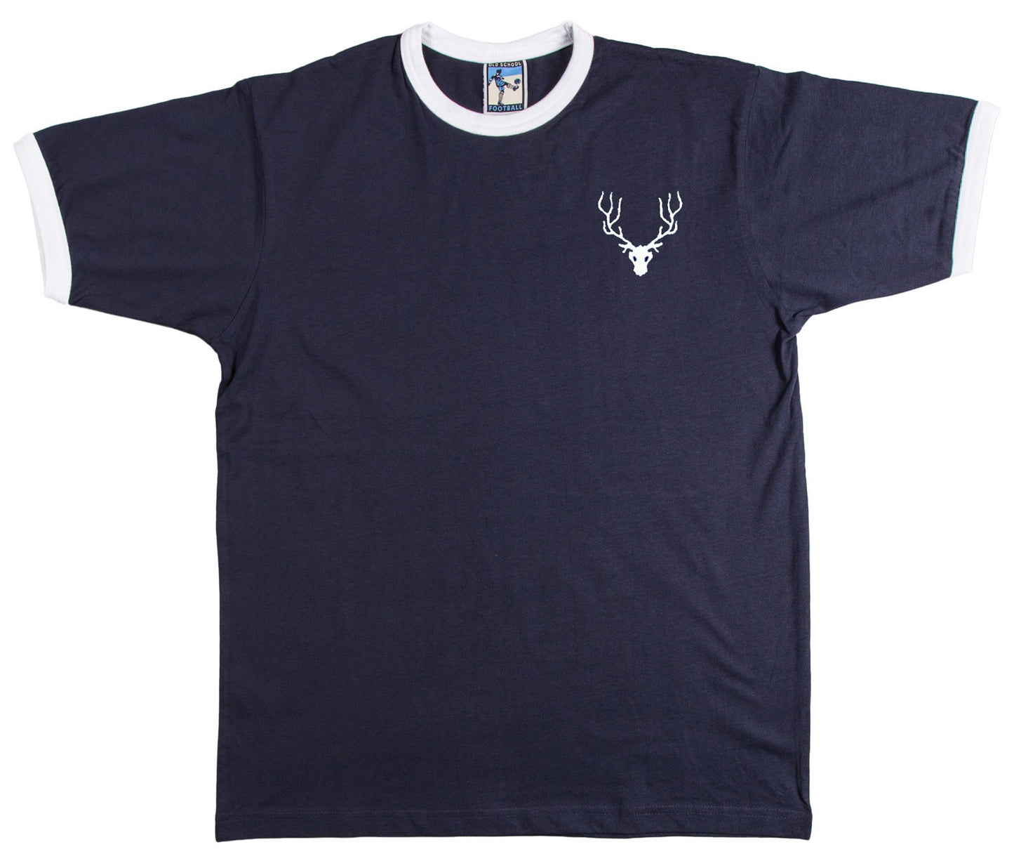 Ross County Retro Football T Shirt 1980s Navy - Old School Football