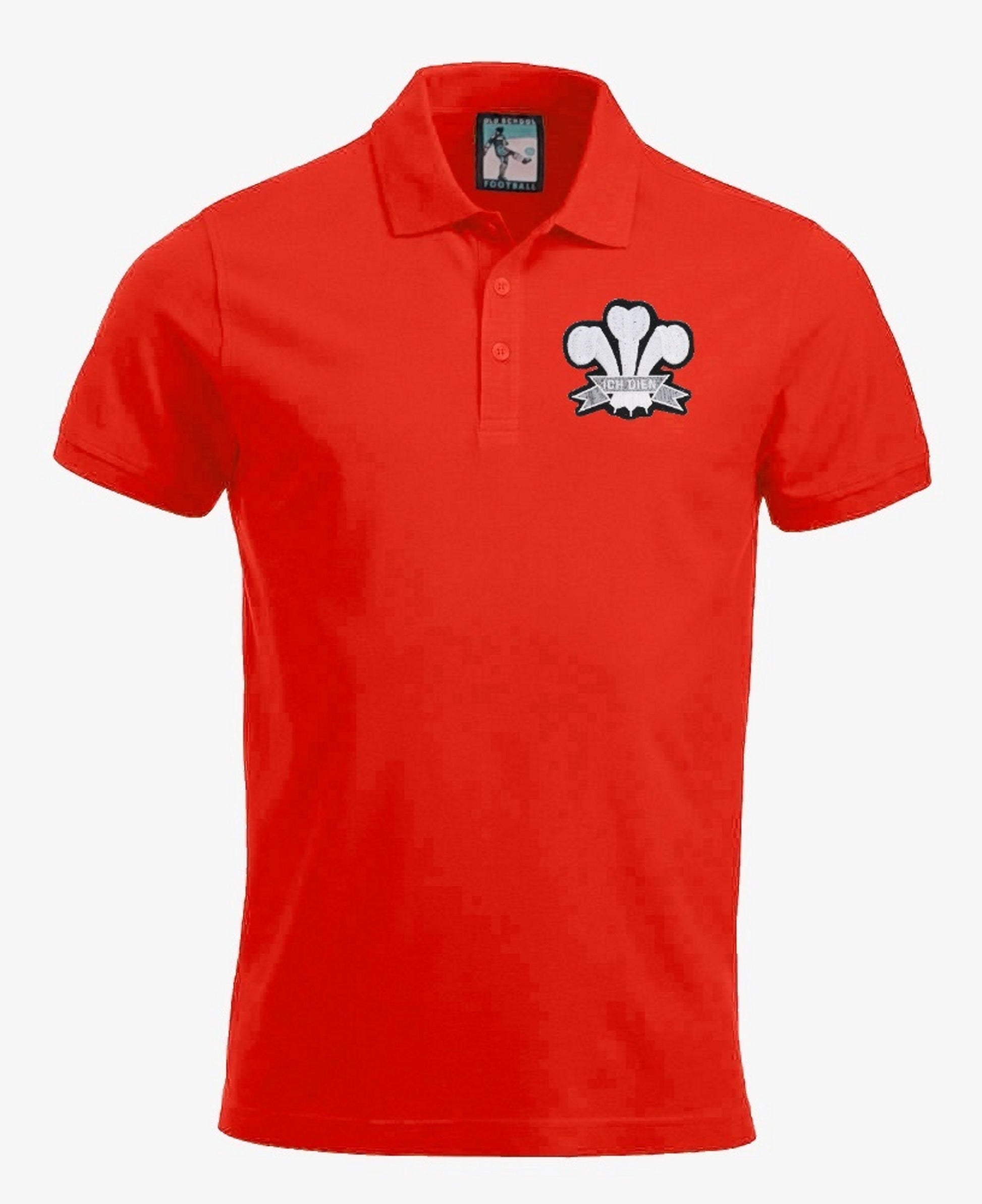 Wales Retro Rugby Polo Shirt 1900s- Polo