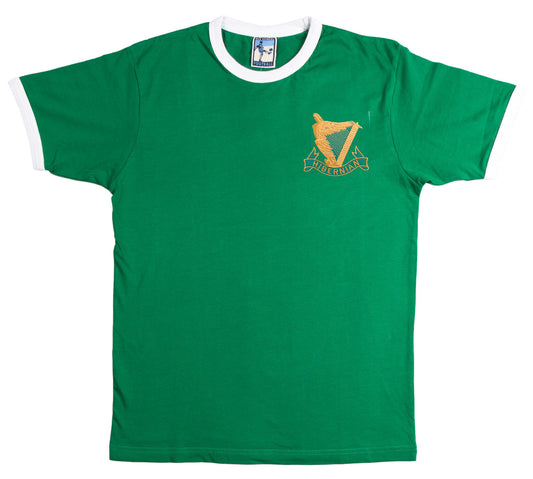 Hibernian Retro Football T Shirt  1902 - 1903 - Old School Football