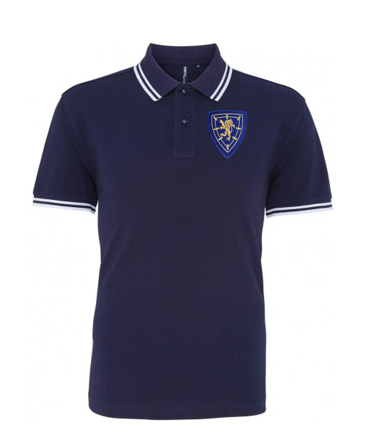 Scotland Retro Football Iconic Polo Gold Edition