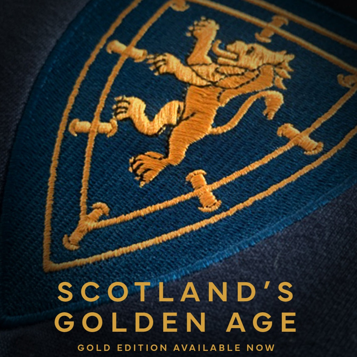 Scotland Retro Football T Shirt Gold Edition