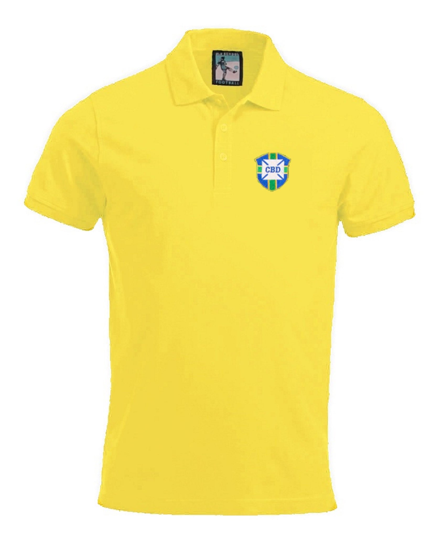 Brazil Retro Football Polo Shirt 1950 - 1970s - Polo