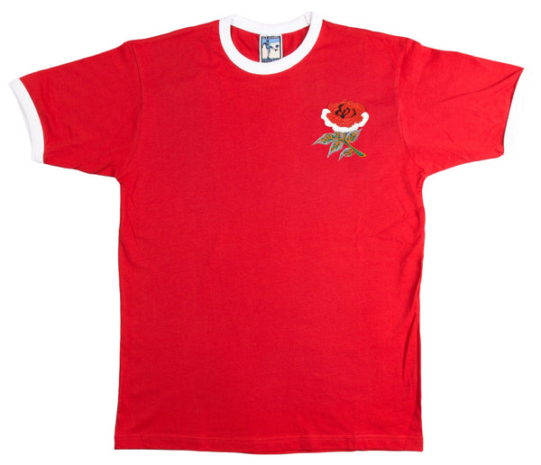 England Rugby Retro T Shirt 1910 - Old School Football