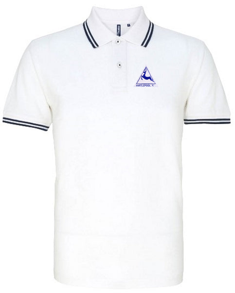 Hartlepool United Retro Football Iconic Polo Shirt 1970s-Polo