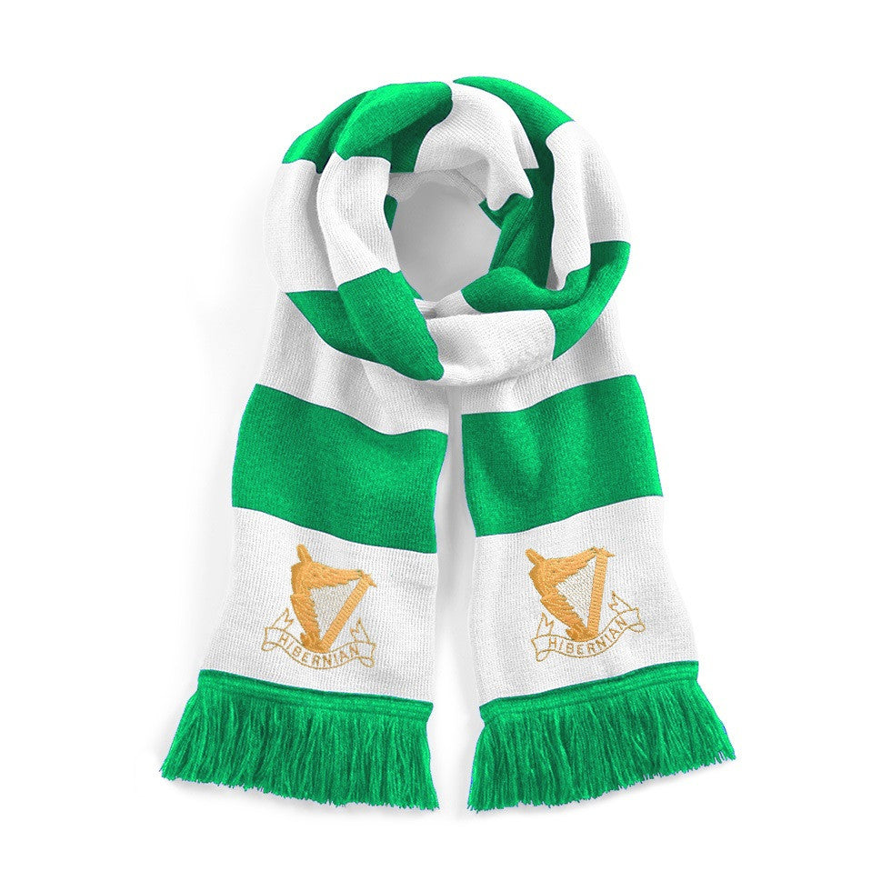 Hibernian Retro Football Scarf 1900s - Old School Football