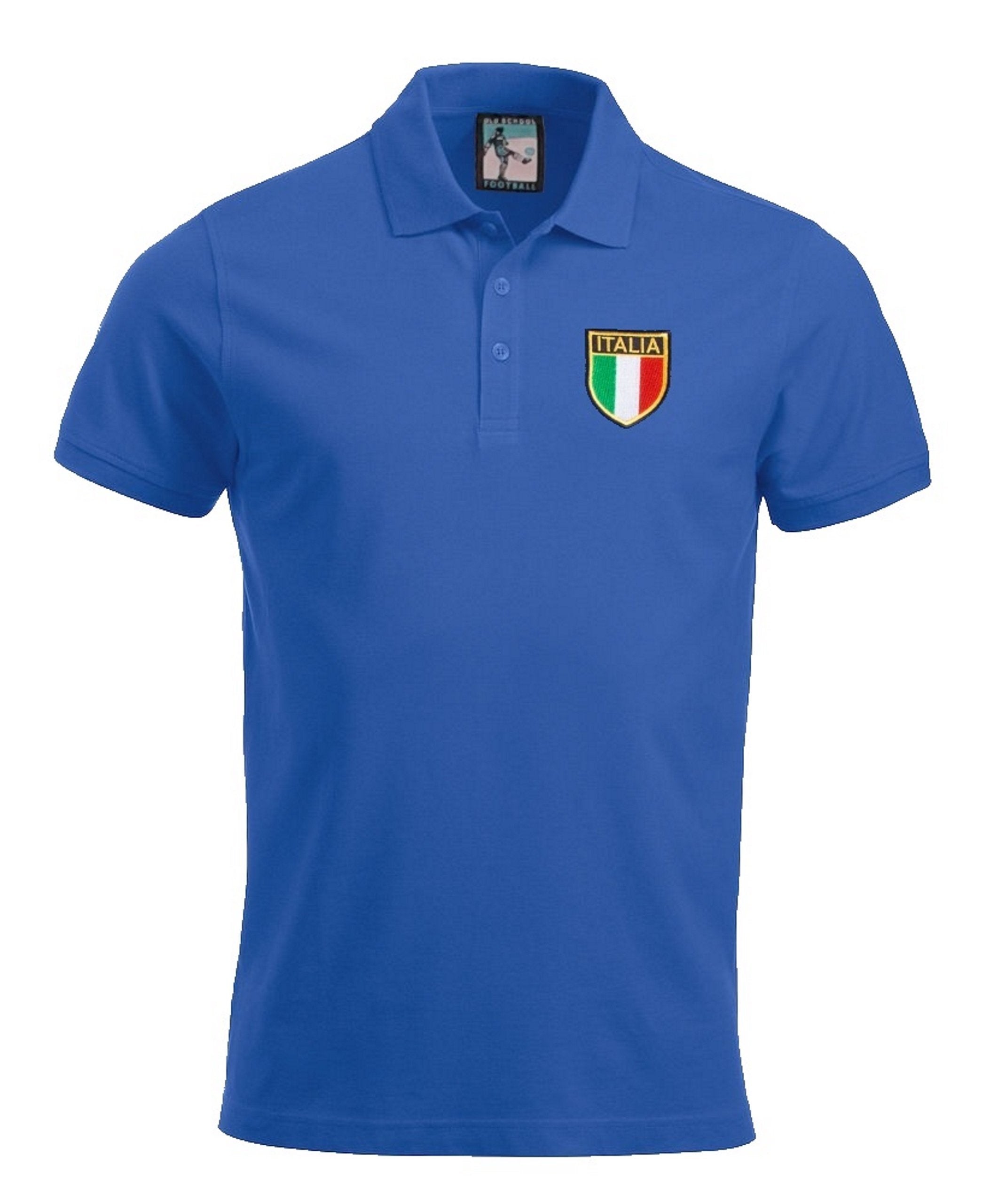 Italy Retro Football Polo Shirt 1960s