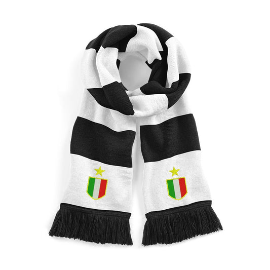 Juventus Retro Football Scarf 1970s - Old School Football