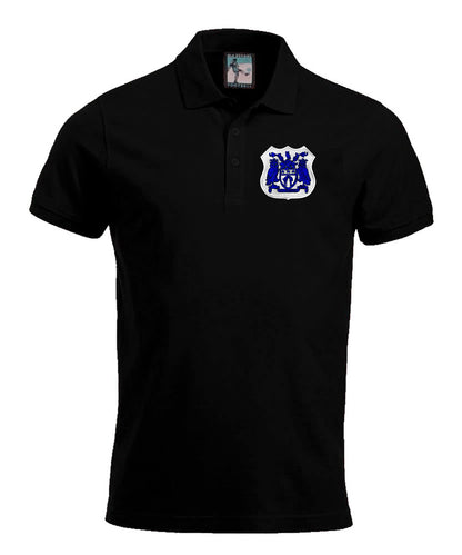 Leeds United Retro Football Polo Shirt 1950s - Polo