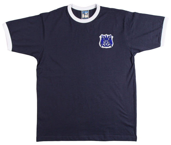 Leeds United Retro Football T Shirt 1950s - T-shirt