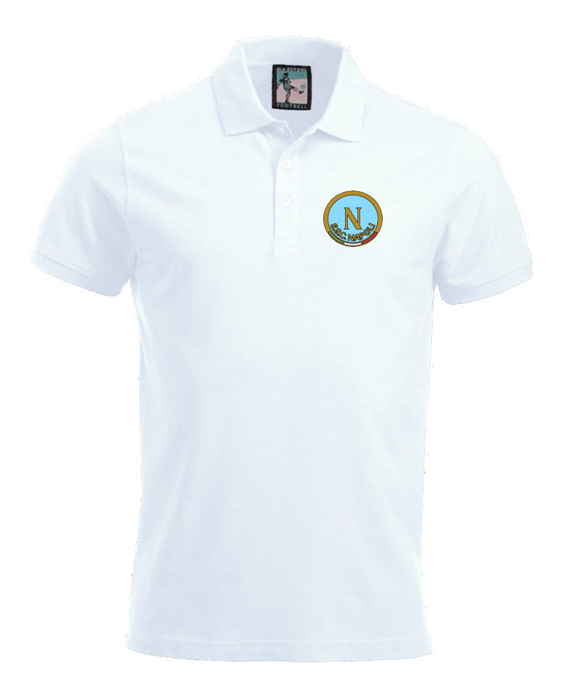 S.S.C Napoli Retro Football Polo Shirt 1964-1980s-Polo