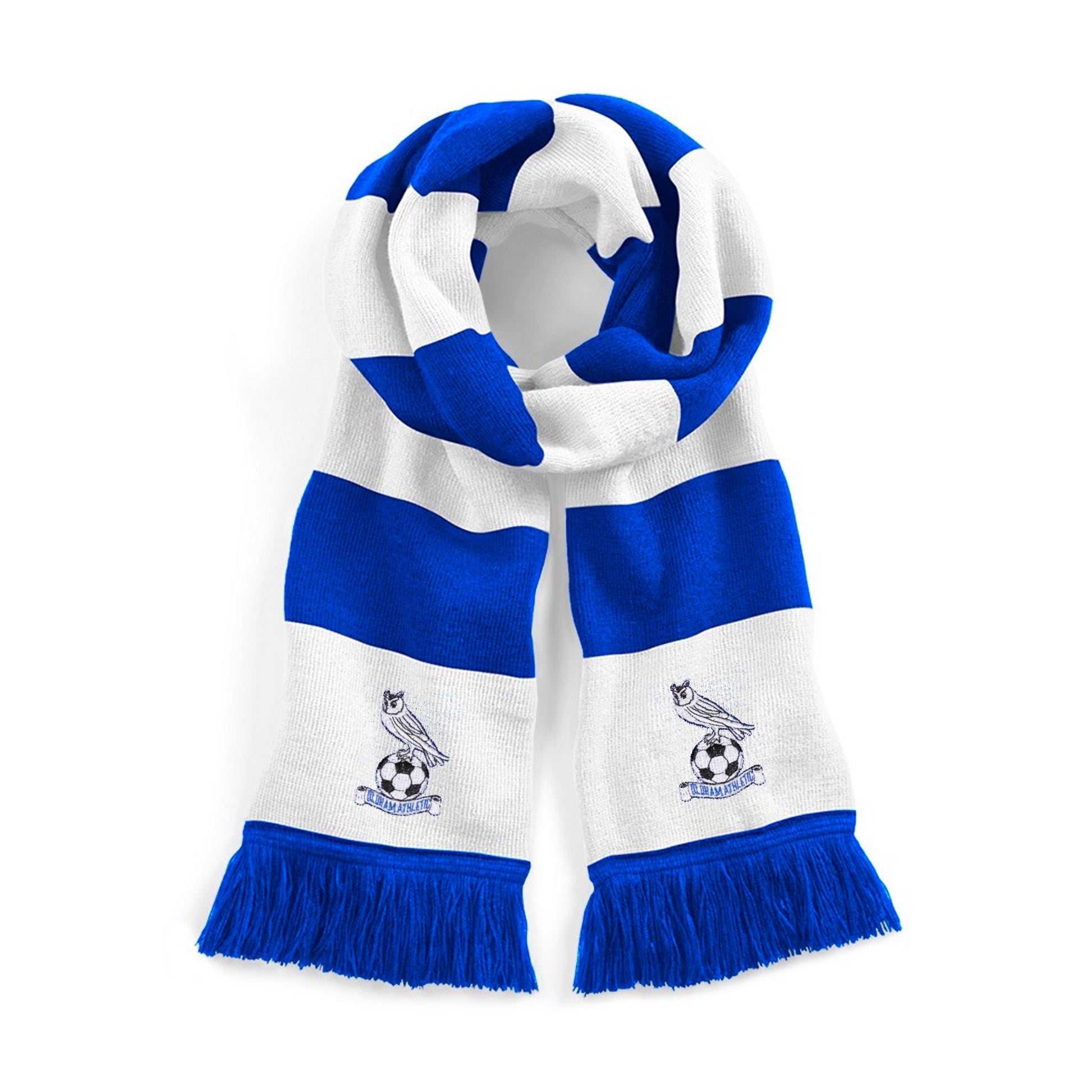 Oldham Athletic Retro 1970s / 1980s Football Scarf - Scarf