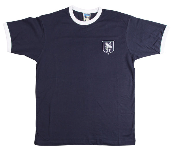 Preston North End Retro Football T Shirt 1930s - 1970s - Old School Football
