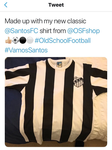 Santos Retro Football T Shirt 1960s - Old School Football
