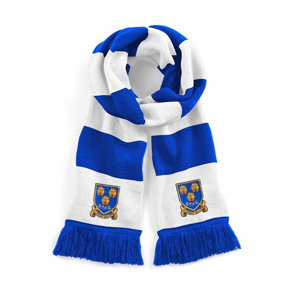 Shrewsbury Town Retro Football Scarf 1993 - 2007 - Old School Football