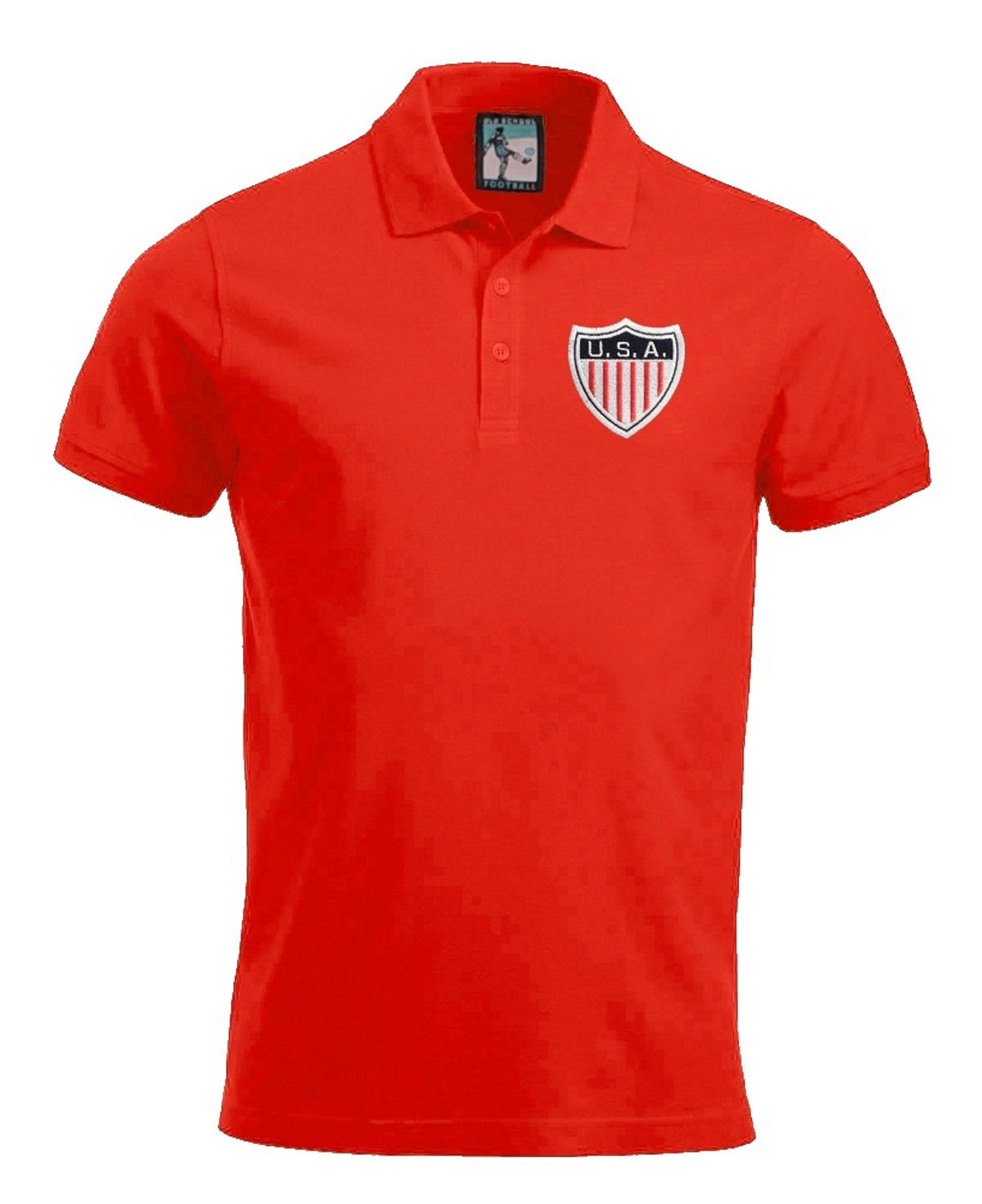 USA Retro Football Polo Shirt - Polo