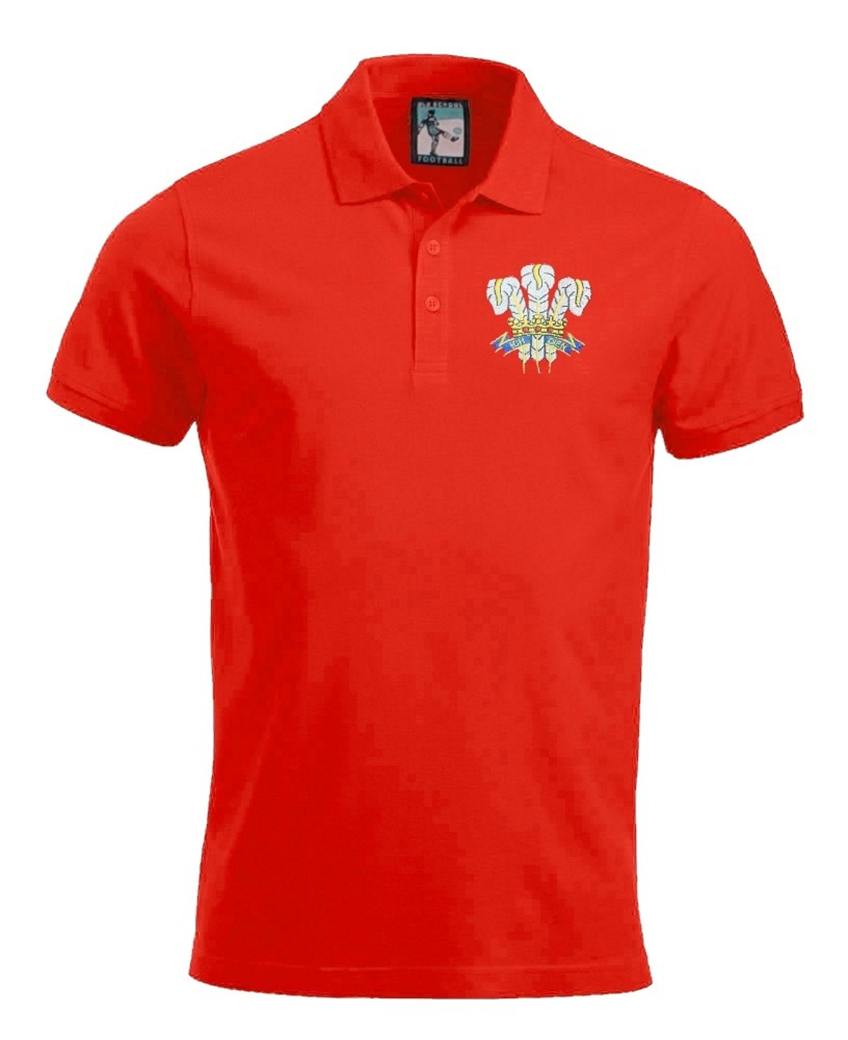 Wales Rugby Retro 1970s Football Polo Shirt - Polo
