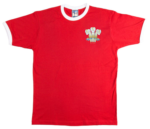 Wales Rugby Retro T Shirt 1970s - Old School Football