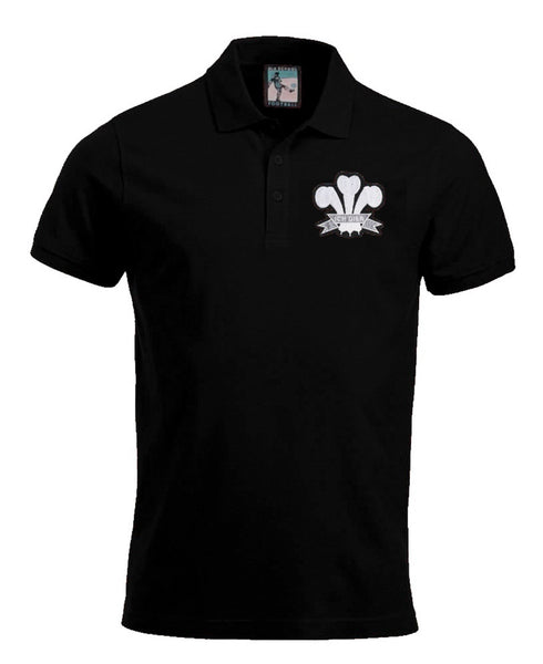 Wales Retro Rugby Polo Shirt 1900s- Polo