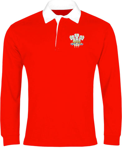 Wales Retro Rugby Shirt Long-sleeved 1970s - Rugby Shirt