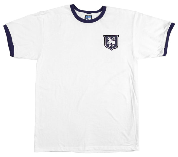 Preston North End Retro Football T Shirt 1930s - 1970s - Old School Football